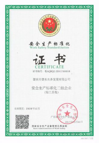 肇水發(fā)展二級安全生產(chǎn)標準化證書.jpg